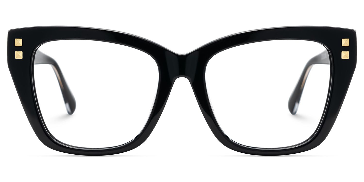 Tessia Black Square Glasses Women's Glasses| Zeelool1