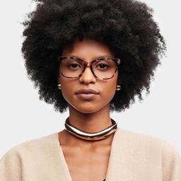 Vivienne Rectangle Pink Glasses0