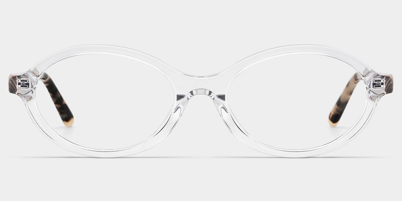 Everly Oval Clear Glasses