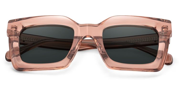 Lobo Beige Square Sunglasses