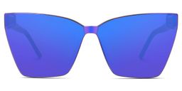 Liliane Square Blue Glasses0