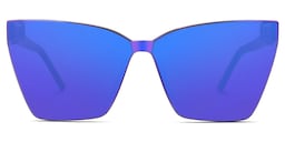 Liliane Square Blue Glasses0