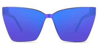 Liliane Square Blue Glasses0