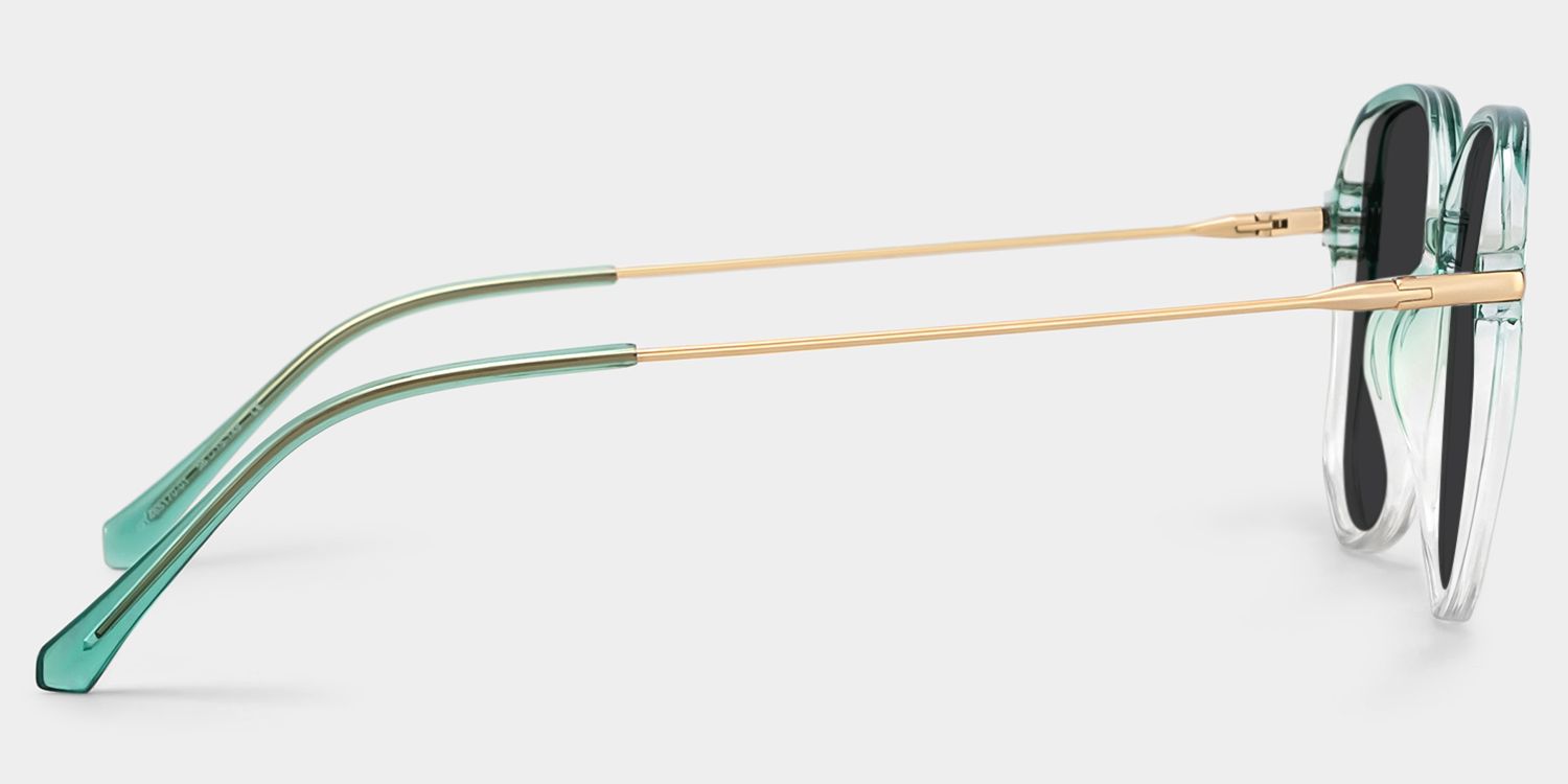 Payton Geometric Green Sunglasses | Zeelool Glasses3