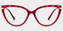 Lucas Red Cat eye Glasses0