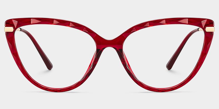 Lucas Cateye Red Glasses