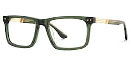 Emerson Rectangle Green Glasses3