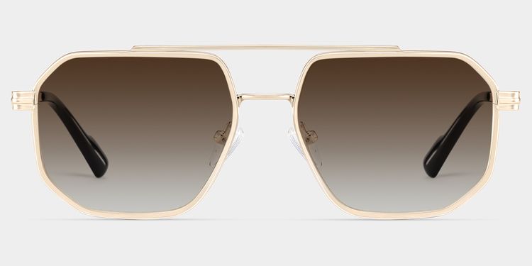 Autumn Aviator Gold Glasses