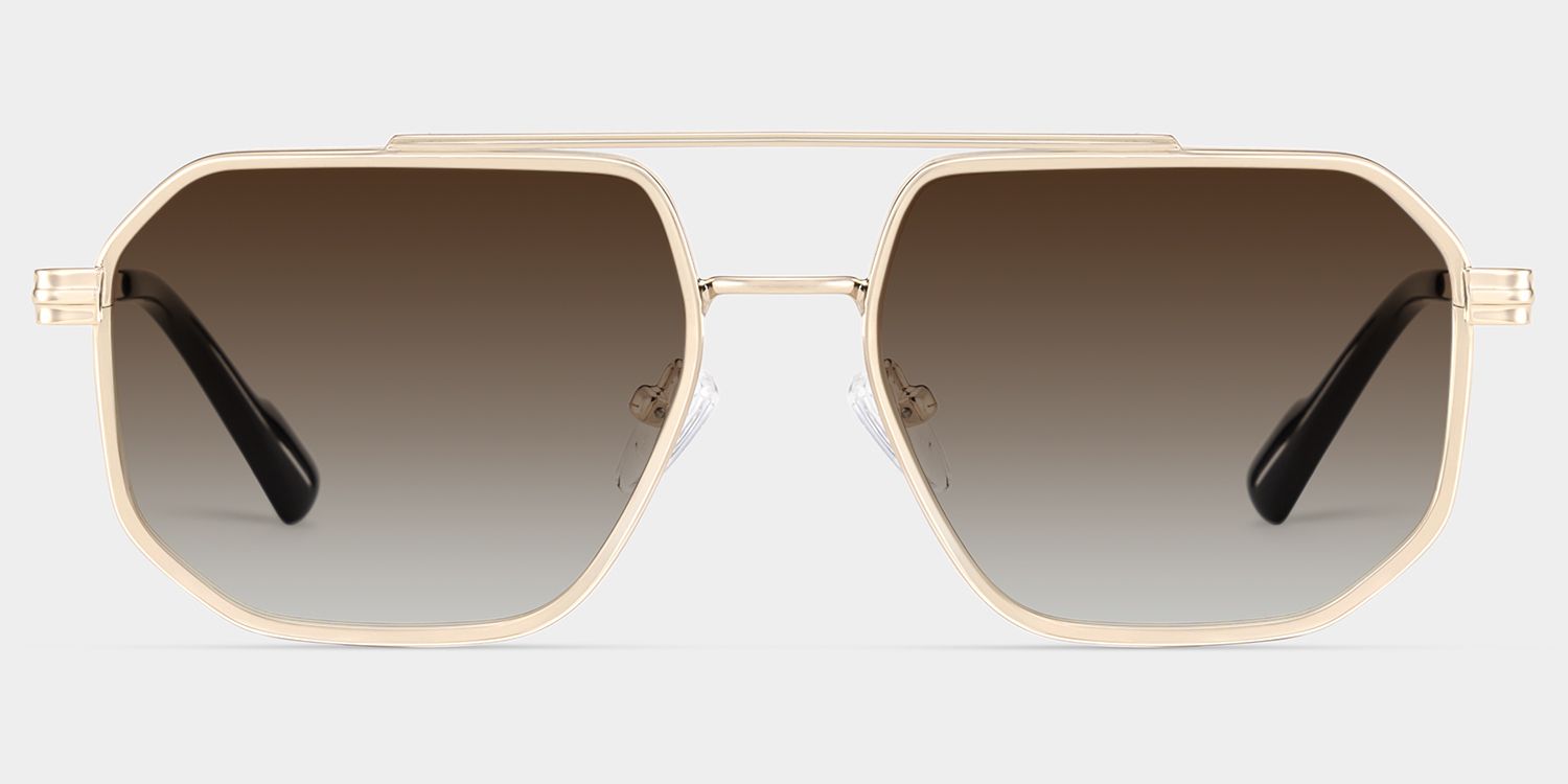 Autumn Aviator Gold Frame Sunglasses Online Sale | ZEELOOL0