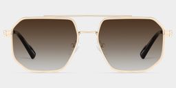 Autumn Aviator Gold Glasses0