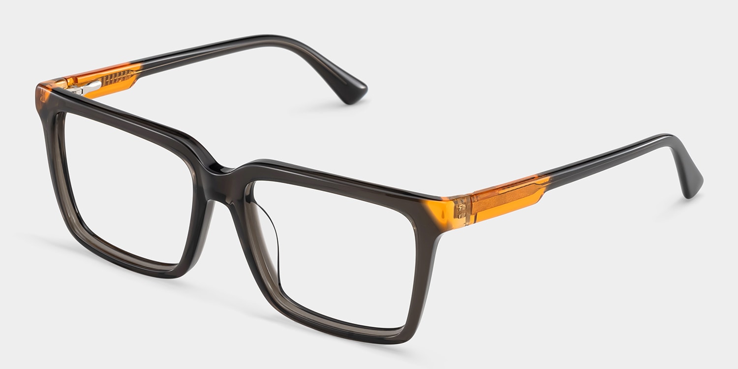 Troy Rectangle Light Gray Glasses3