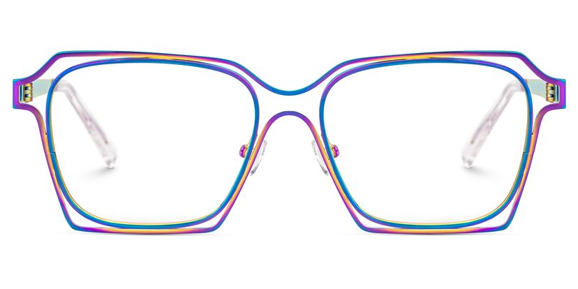 Foday Geometric Iridescent Glasses