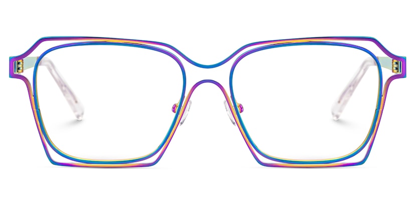Foday Geometric Iridescent Glasses