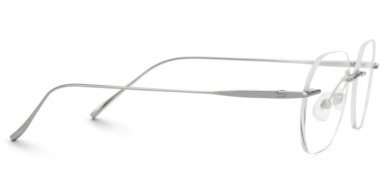 Rimless Aselie Glasses with Titanium for women and men -Zeelool Glasses2
