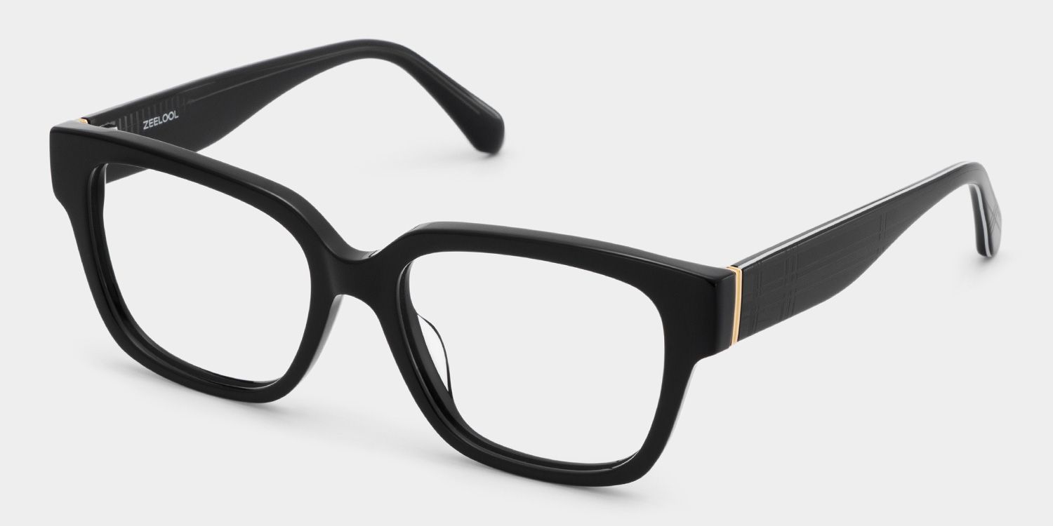 Blake Black Square Glasses | Varsity Athleisure Essential4