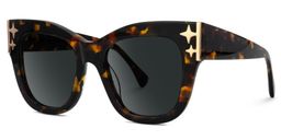 Minfia Square Tortoise Glasses1