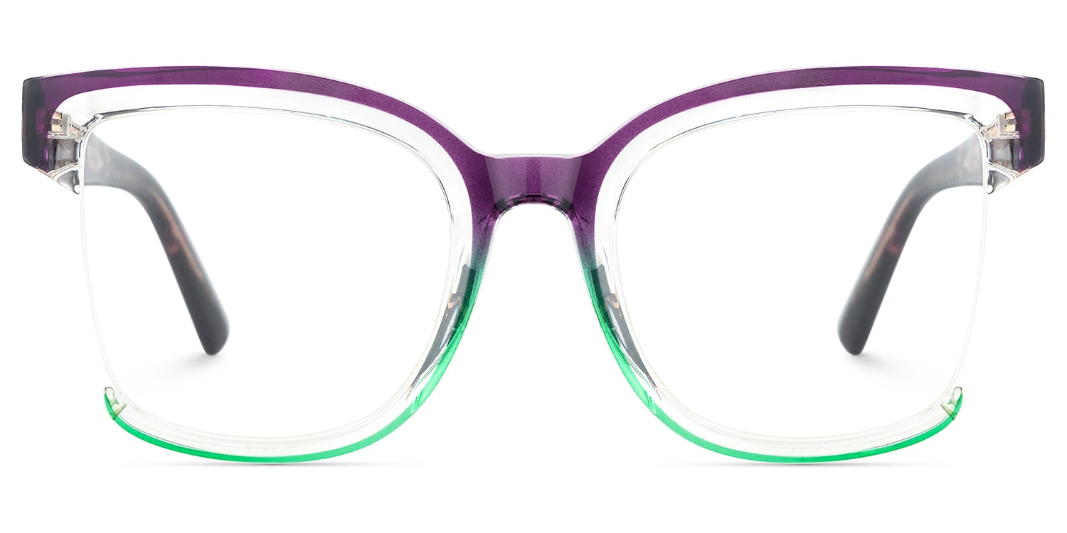 Cadogan Square Purple-Green Glasses
