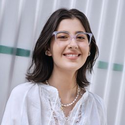 Caroline Clear Square Glasses6