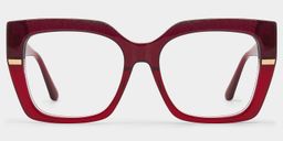 Mavis Square Red Glasses1