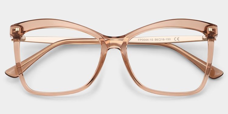 Isaebella Beige Butterfly Glasses
