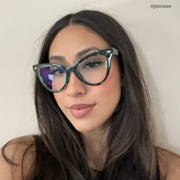 Colla Cateye Green-Floral Glasses9