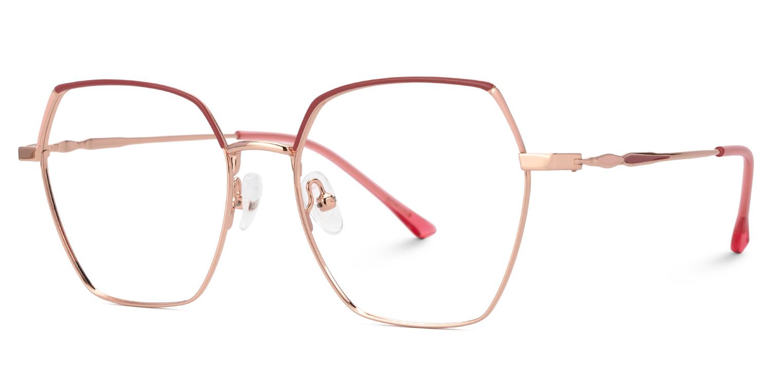 Marlon Geometric Two-Tone Full-Rim Glasses | Zeelool1