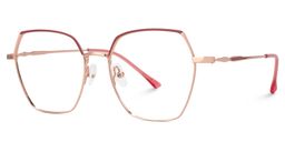 Marlon Geometric Red Glasses1