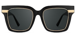 Taylor Square Black Glasses0