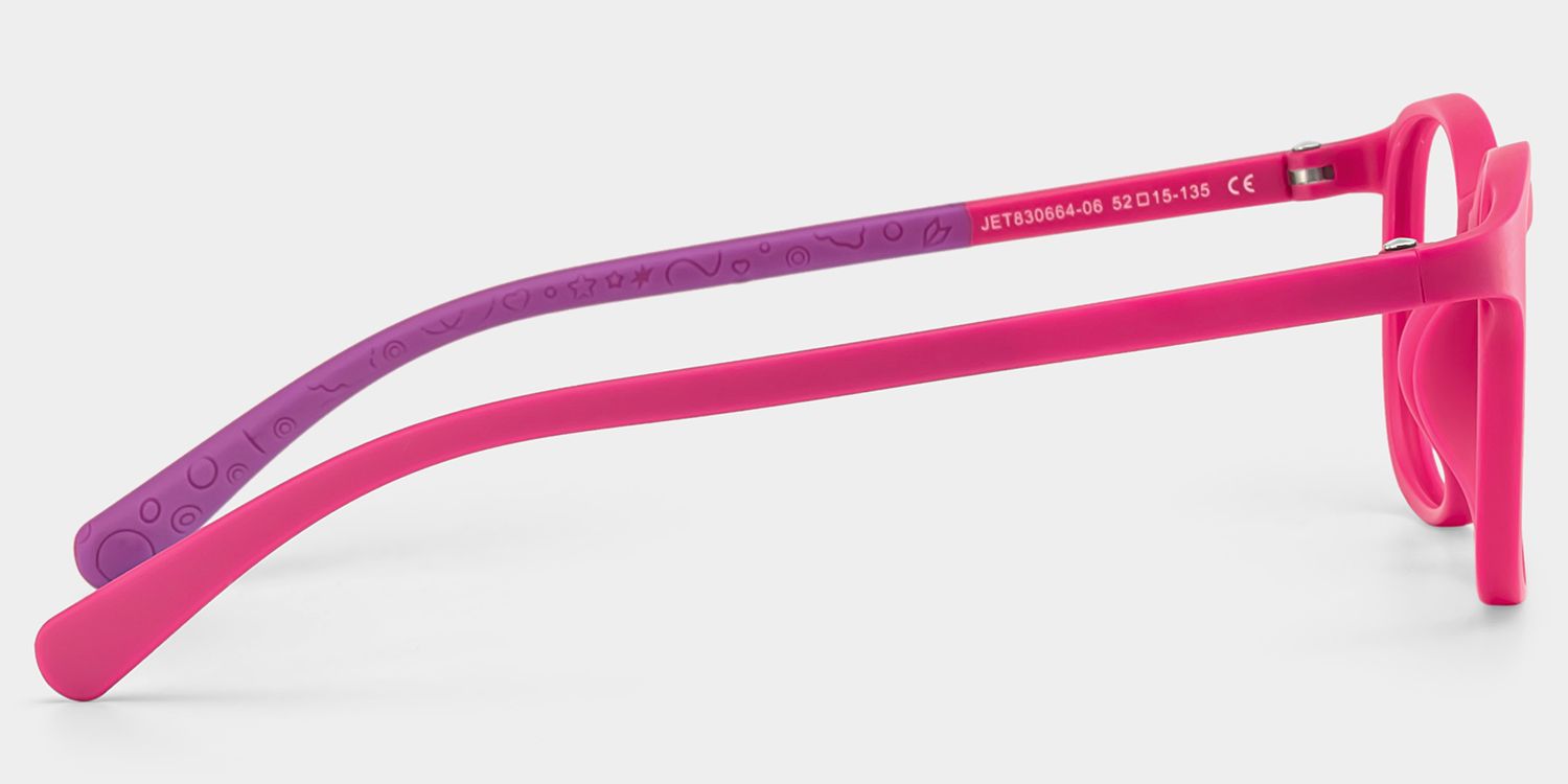 Kids Rectangle PinkAmaker Frame Glasses | Zeelool3