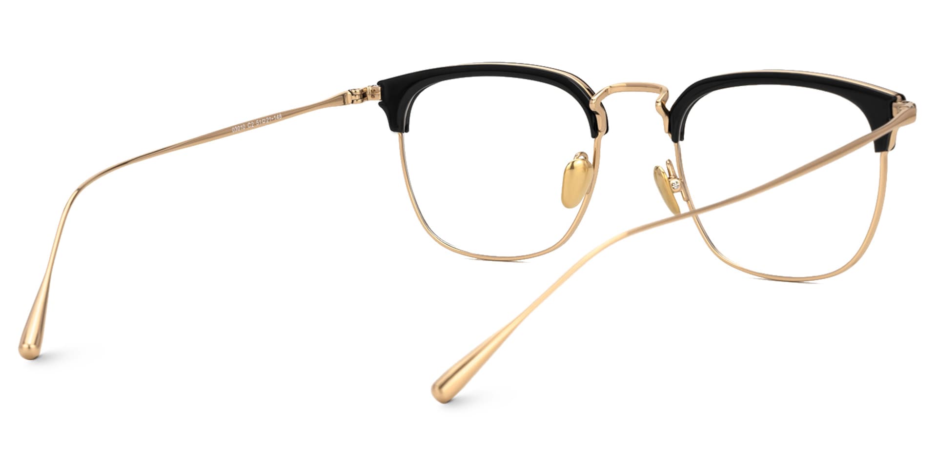 Caton Browline Mixed-Materials Full-Frame Eyeglasses | Zeelool3