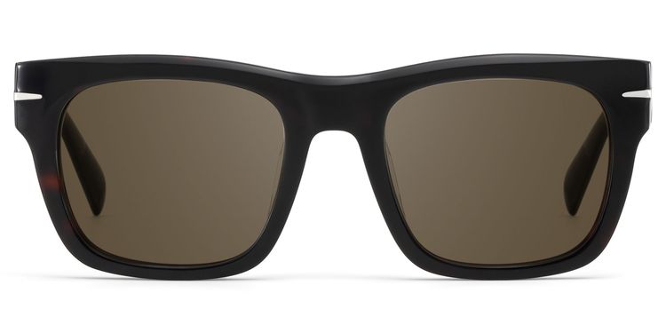 Renzo Rectangle Tortoise Polarized Sunglasses
