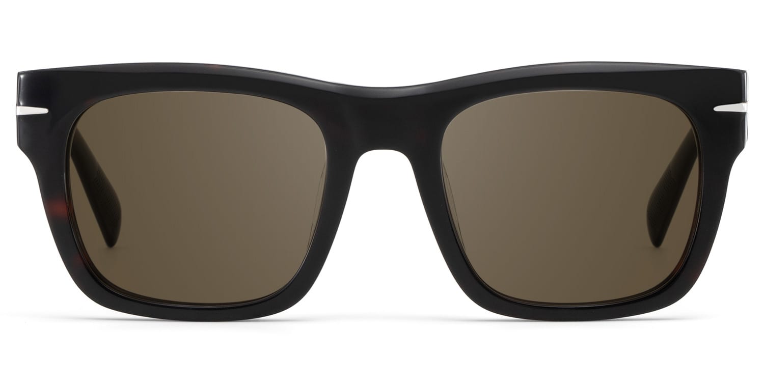Renzo Rectangle Tortoise Polarized Sunglasses