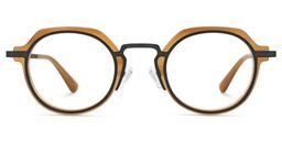 Wells Round Yellow Glasses0