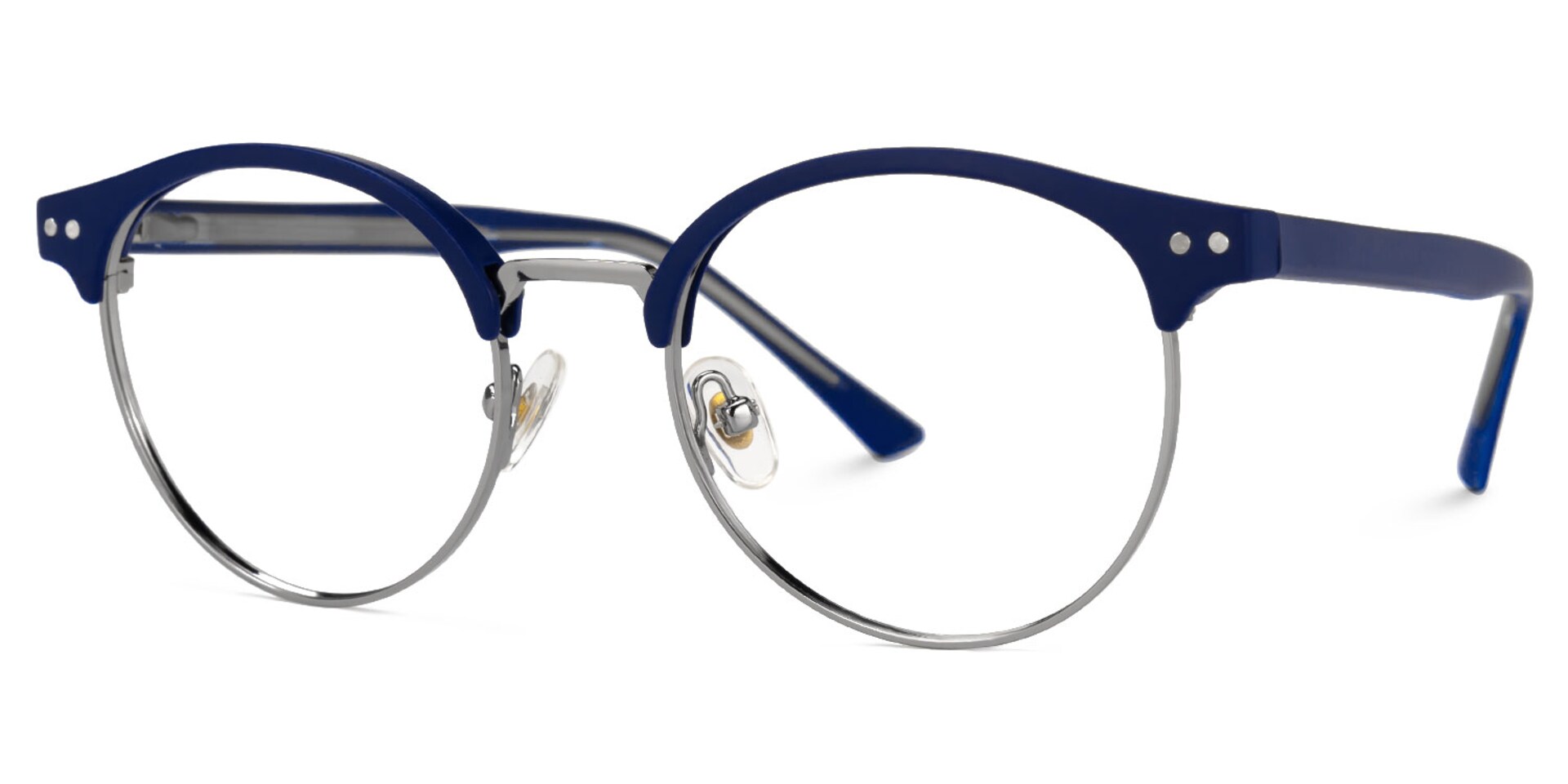 Lekka Browline Black Eyeglasses with Mixed Materials -Zeelool1