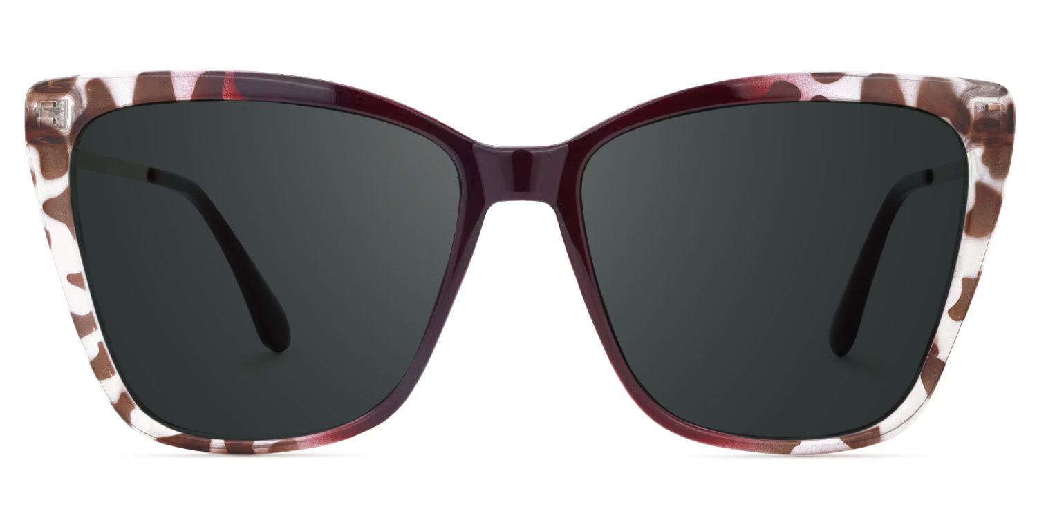 Awilda Cateye Purple and Tortoise Sunglasses0