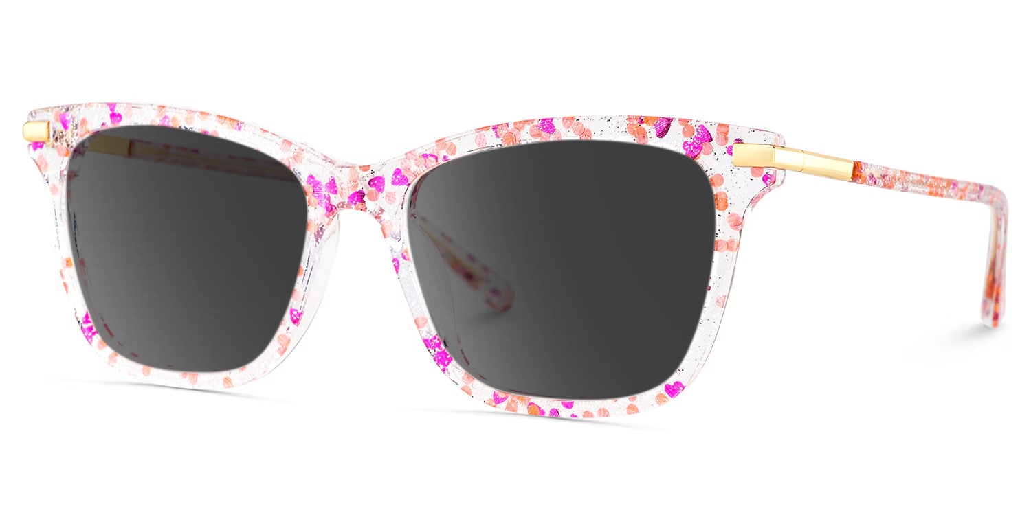 Eliot Rectangle Pink Glasses2