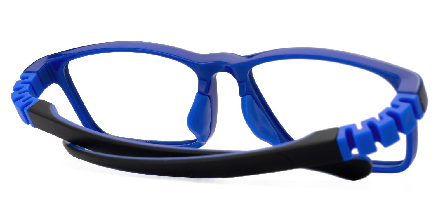Arddin Rectangle Blue Frame Eyeglasses for Tweens4