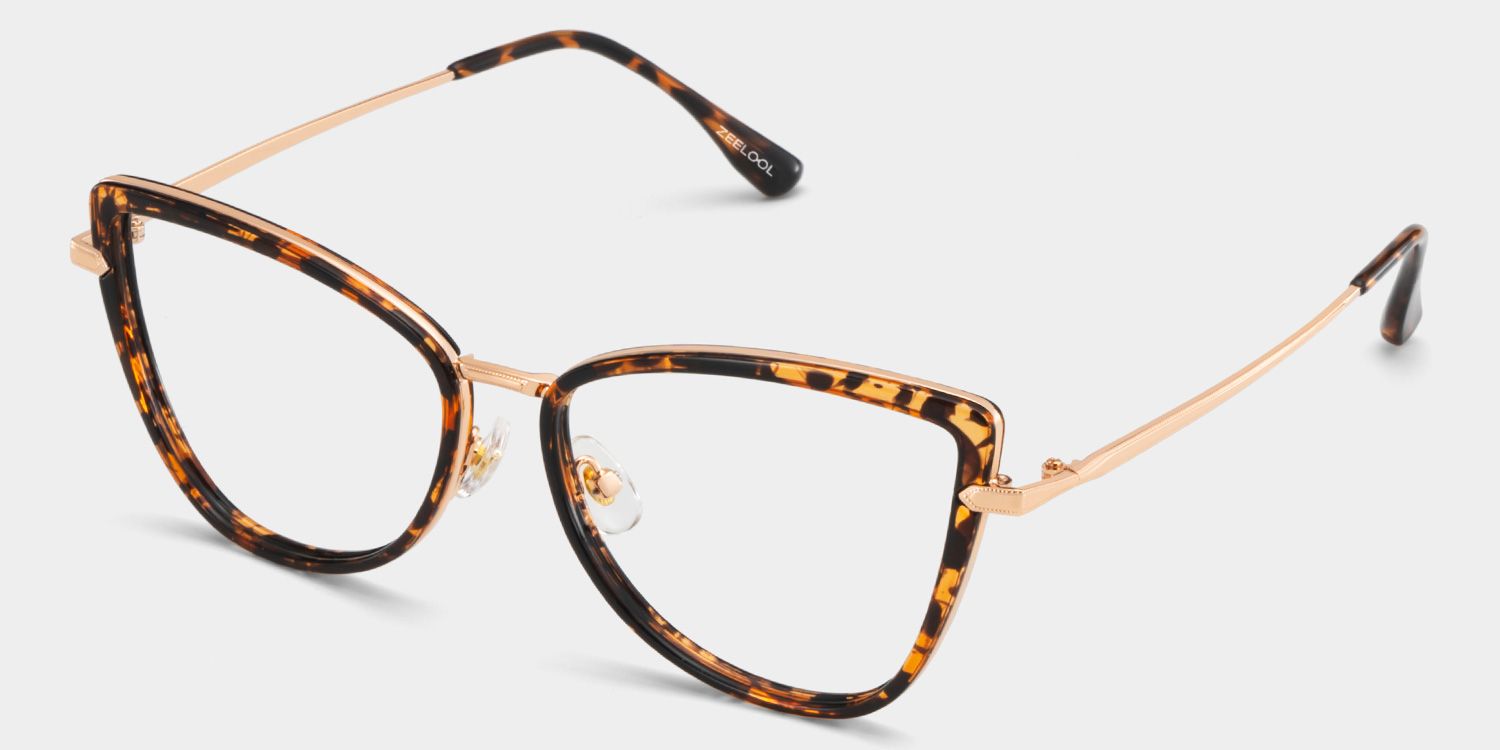 Sloane Cat-Eye Tortoise Eyeglasses-Frame | ZEELOOL3