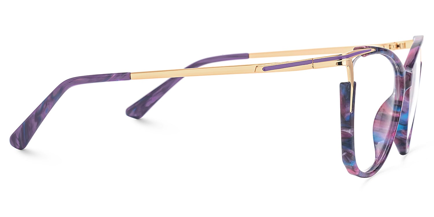Yomary Cateye Purple-Tortoise Glasses2