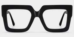 Brandon Square Black Glasses1
