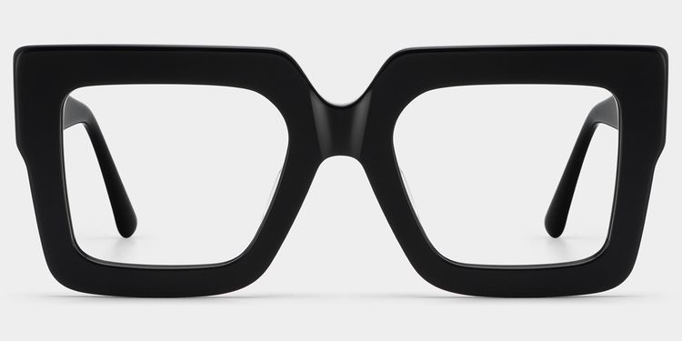 Brandon Square Black Glasses