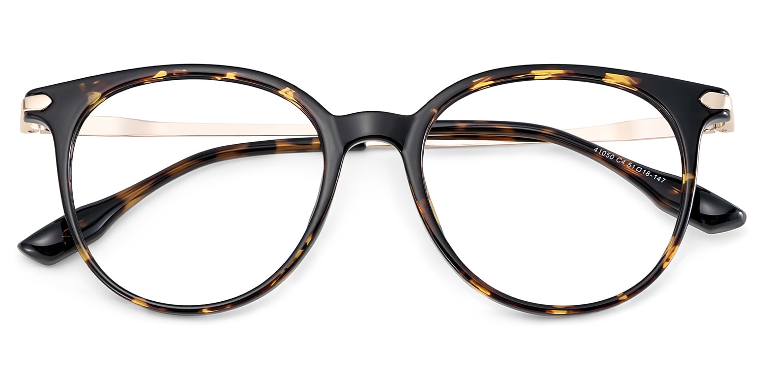 Mila Round Tortoise Glasses2
