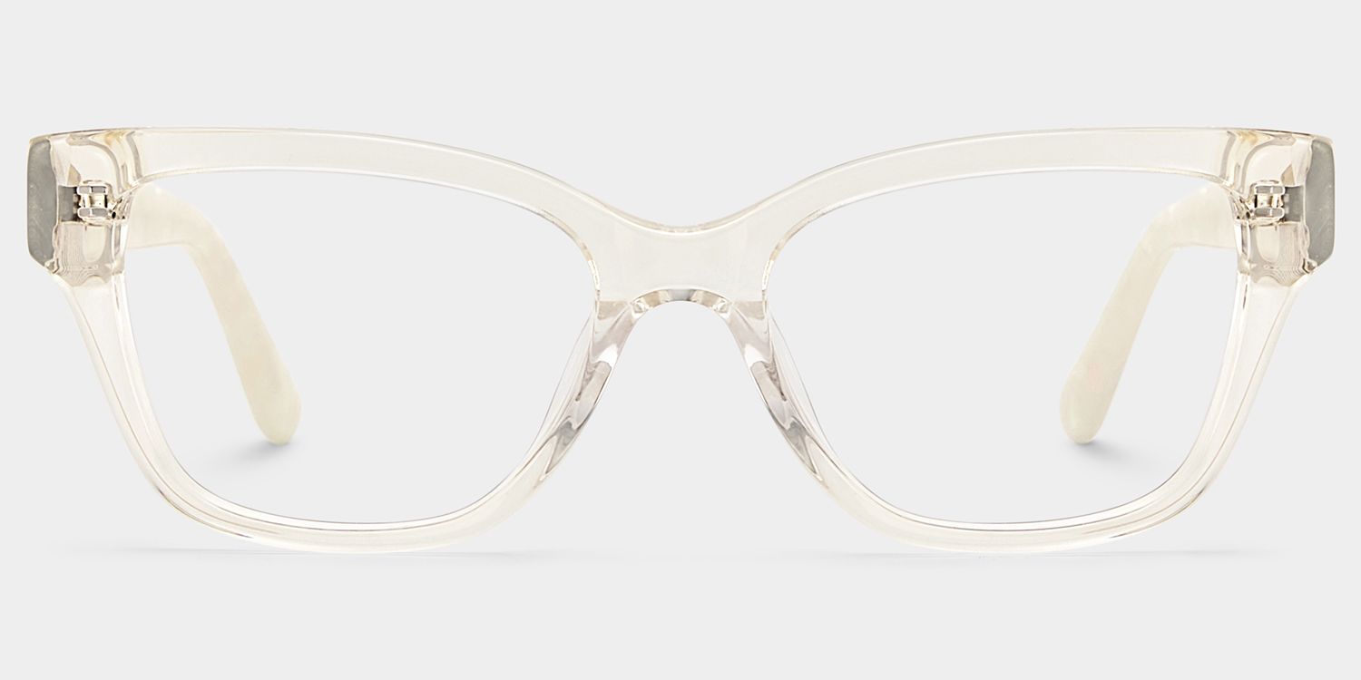 Miranda Cat Eye Clear Yellow Frame Glasses Online | ZEELOOL0