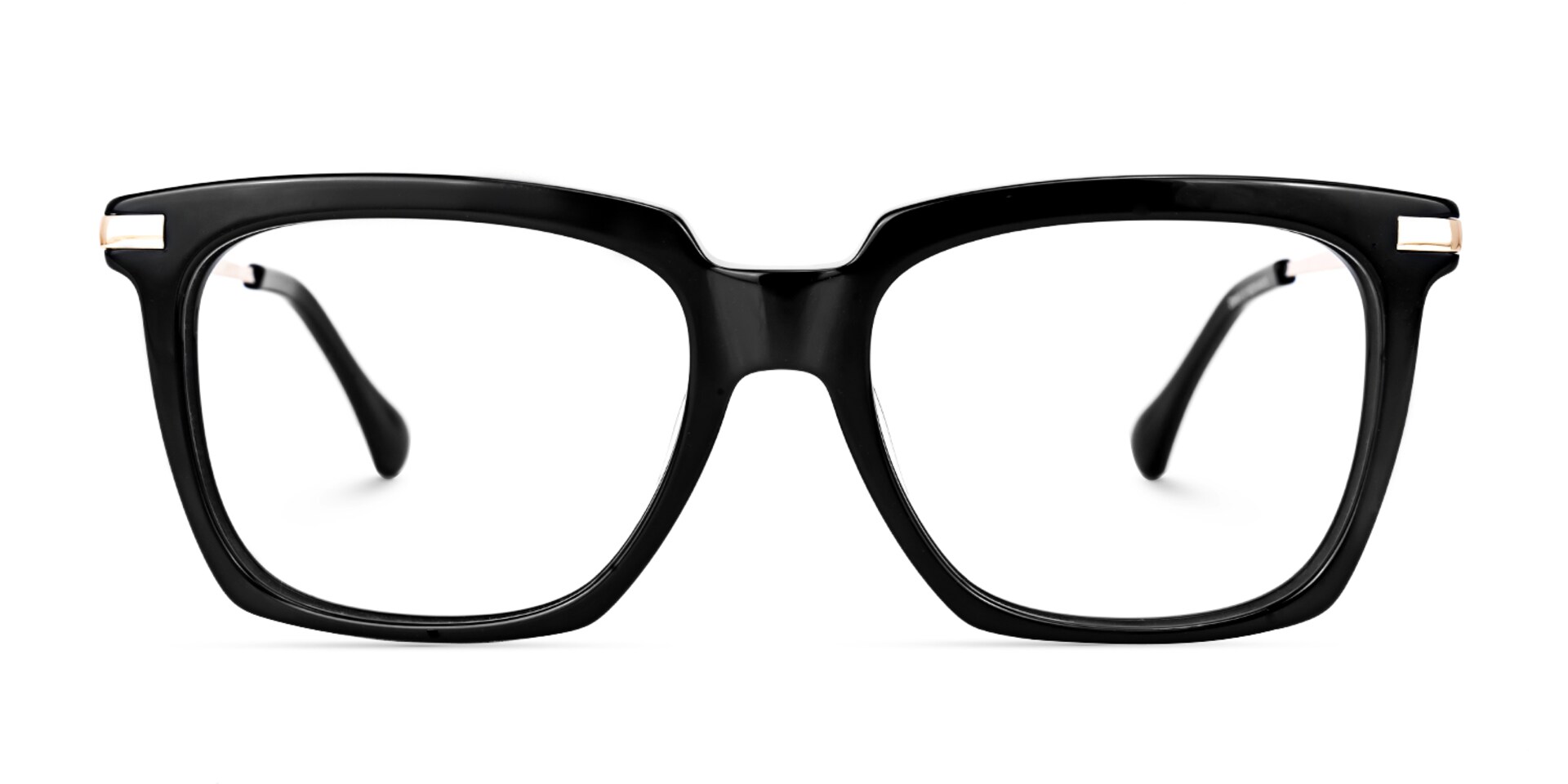 Lythle Rectangle Black Glasses0