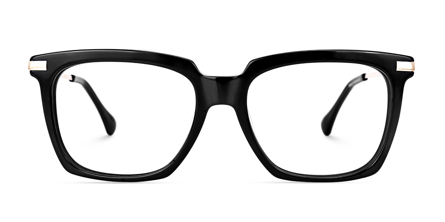 Lythle Rectangle Black Glasses0