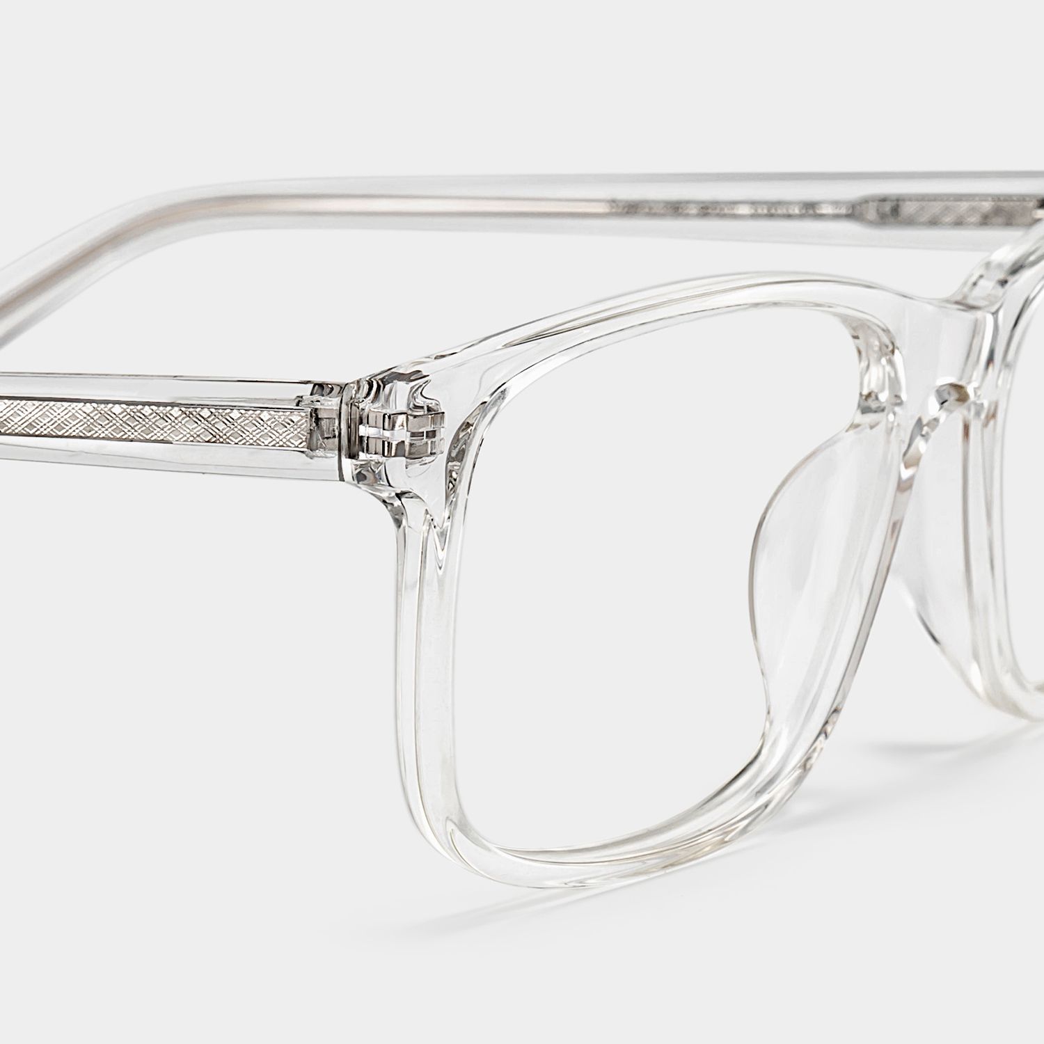 Rectangle Clear Glasses | Zeelool Glasses4