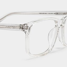 Connie Rectangle Clear Glasses4