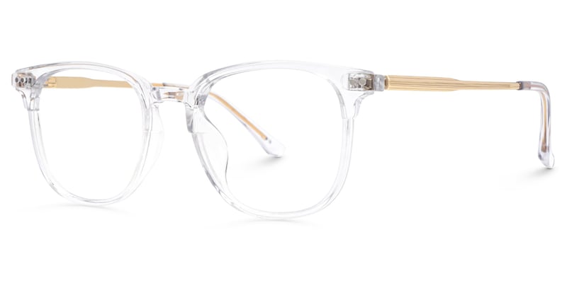 Rowland Mixed-Material Round Crystal Frame Glasses | Zeelool1