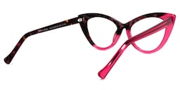 Maxine Cateye Red Glasses3