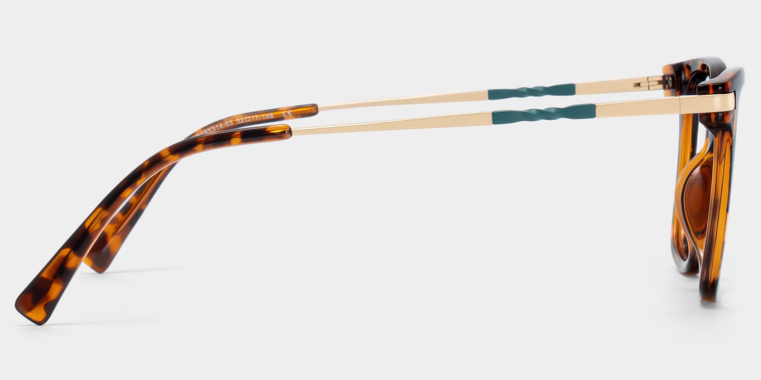 Jacqui Square Tortoise Frame Glasses | ZEELOOL